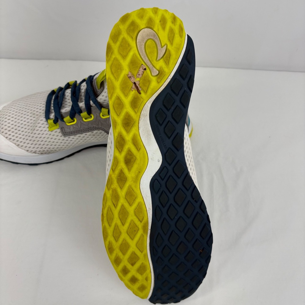 OluKai‎ Wailuku Mesh Athletic Running Sneakers Shoes Bright White Lagoon Size 11 - Picture 12 of 12